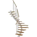 Produktbild: Dolle Mittelholmtreppe Hamburg Eiche GH bis 258 cm 1/2 Gewendelt 75 cm FSC