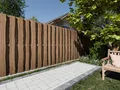 Produktbild: Woodtex Sichtschutzelement NATURA Bohlen-Zaun DIY-Bausatz braun