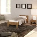 Produktbild: Krok Wood Seniorenbett SiSi aus Massivholz in Eiche (90 x 200 cm) - Naturbelassen
