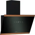 Produktbild: Klarstein FlashLine 60 Dunstabzugshaube - 60 cm Abzugshaube, Touchscreen, 524 m³/h, A++ , LED-Beleuchtung, Leise 34,5 dB, Schwarz & Kupfer, Abluft & Umluft