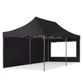 Produktbild: TOOLPORT 3x6m Stahl Faltpavillon, inkl. 2 Seitenteile, schwarz - (600064)