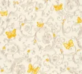 Produktbild: Designertapete Versace Home Ranken weiß gelb-orange Glitzer 34325-3 (9,30€/1qm)