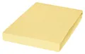 Produktbild: Janine JANINE Jersey Spannbettlaken Spannbetttuch Baumwolle Vanille 100 x 200 cm
