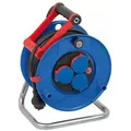 Produktbild: Kabeltrommel 25 m mit 3-fach Steckdose, H07RN-F Gummileitung IP44 spritzwassergeschützt, schwarz