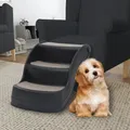 Produktbild: Hundetreppe klappbar 3 Stufen PP Filz rutschfest für Sofa Bett