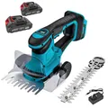 Produktbild: Für Makita 18V Akku Heckenschere Grasschere Strauchschere 2in1 +2tlg 3.0Ah Akkus