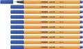 Produktbild: Fineliner - STABILO point 88 - Pack of 10 - Blue