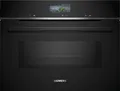 Produktbild: Siemens Einbau-Kompaktbackofen CM776GKB1 iQ700 | Mikrowelle | Pyrolyse | Home Connect | 45l | 900W | Schwarz/Edelstahl