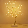 Produktbild: Kinamy LED Baum Lichter, LED Lichterbaum, Baum Licht Warmweiß Verstellbare Äste, 108 LED Baum Lampe Dekobaum Belichtet Baumbeleuchtung Innen Deko,USB/Batteriebetrieben