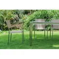 Produktbild: acamp 6x 57164 Skye Stapelsessel 1x 56360 Skye Tisch 150x90cm - Silber