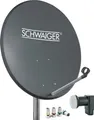 Produktbild: Satellitenanlage Set Anthrazit Stahl 55 cm