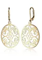 Produktbild: Elli Paar Ohrhänger Ornament Blume Orientalisch Oval Schmuck Geschenk 925 Silber