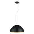 Produktbild: EGLO Pendelleuchte Gaetano 1, Esstisch Hängelampe, Esszimmerlampe aus Metall in Schwarz und Gold, E27 Fassung, Ø 53 cm