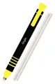 Produktbild: 69542 Radierstift gelb inkl. 2 Ersatzradierer nachfüllbarer Radiergummi sehr ...
