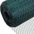 Produktbild: PROREGAL Maschendrahtzaun Sechseckgeflecht Keepy Höhe 1,0 Meter Länge 25 Meter Maschenweite 20 mm Drahtstärke 1,0 mm PVC-Beschichtet Grün