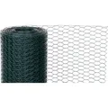 Produktbild: Maschendrahtzaun Sechseckgeflecht KEEPY | HxL 1,0x25m | Maschenweite 20mm | Drahtstärke 1,0mm PVC-Beschichtet Grün | Drahtzaun Hasendraht Kaninch... - Grün