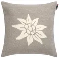 Produktbild: David Fussenegger Kissenhülle Carla 'Edelweiß' 40 x 40 cm Rauch - 8272/93