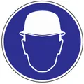 Produktbild: 10x Gebotszeichen ASR A1.3/BGV A8 Kopfschutz benutzen Kunststoff
