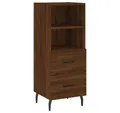 Produktbild: vidaXL Sideboard Sideboard Braun Eichen-Optik 34,5x34x90 cm Holzwerkstoff (1 St)