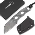 Produktbild: BÖKER PLUS® Kazhan Neck Knife EDC Messer Feststehend D2 Halsmesser Grau 02BO069