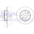 Produktbild: Bremssatz (2 Bremsscheiben) DELPHI BG2258