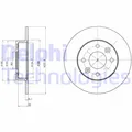 Produktbild: 2x DELPHI BG2258 Bremsscheibe für RENAULT