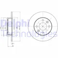 Produktbild: 2x DELPHI Bremsscheibe Bremsscheiben Satz Bremsen Vorne BG2258