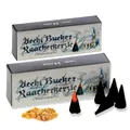 Produktbild: Bockauer Räucherkerzen Erzgebirgische Aecht Bucker Raacherkerzle - Echt, Räucherduft:2 Packs Weihrauch