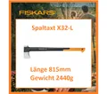 Produktbild: FISKARS Spaltaxt X32-L Länge 815 mm Gewicht 2440 g # 1069108
