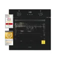 Produktbild: Exquisit Einbaubackofen EBE278-U-020 schwarz | EEK: A | 76 l Garraum | Timer | Seitengitter | 60cm Breite