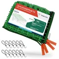 Produktbild: Anhängernetz 3,5x6 [DEKRA Geprüft] inkl. 12x Expander Haken - Anhänger Netz mit Eckmarkierungen und Randverstärkung inkl. 12x Gummispanner mit Haken