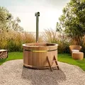 Produktbild: Finntherm Holz-Badefass Bergen Ø 160 cm x 101 cm mit Ofen