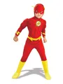 Produktbild: Deluxe Flash Kostüm Superheld Kinder Faschingskostüm Comic Buch Jungen DC