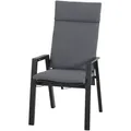 Produktbild: SIENA GARDEN Valencia Dining Sessel, anthrazit/grau, Aluminium, 68 x 60 x 112 cm, stufenlos verstellbar