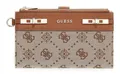 Produktbild: GUESS Geldbörse Melinda Logo SLG Double Zip Organizer Latte Logo Hellbraun