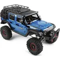 Produktbild: WL Toy Blauw (metallic) Brushed 1:10 RC auto Elektro Crawler 4WD RTR 2,4 GHz Incl. accu en lader (104010)