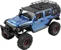 Produktbild: WL Toy Blau (metallic) Brushed 1:10 RC Modellauto Elektro Crawler Allradantrieb (4WD) RtR 2,4GHz Inkl. Akku und Ladegerät