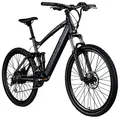 Produktbild: ZÜNDAPP XFS Ebike 27,5 Zoll Fully MTB Fahrrad für Damen und Herren 170-190 cm Elektrofahrrad Hinterradmotor 27 Gang Scheibenbremse E Bike 504 Wh Akku (schwarz, 48 cm)