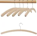 Produktbild: Kleiderbügel aus Buchenholz, Einfachbügel roh, 42 cm lang, sehr platzsparend, Made in EU 10 STK. roh Standard
