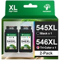 Produktbild: GREENSKY 545 546 XL Multipack Patronen Kompatibel für Canon Druckerpatronen 545 546 PG-545XL CL-546XL für Canon PIXMA MX495 Patronen für PIXMA TR4550 TR4551 TS3150 TS3450 TS3350 MG3050 (Schwarz,Farbe)