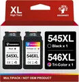 Produktbild: 545 546 XL Multipack Patronen Kompatibel für Canon Druckerpatronen 545 546 PG...