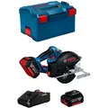 Produktbild: Bosch gkm 18V-50 Akku Metall Handkreissäge 18 v 136 mm 06016B8002 + 2x Akku 5 Ah