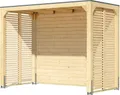 Produktbild: Karibu Promajna small Pavillon halb mit Rückwand und 2 Lamellenwänden
