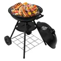 Produktbild: WOLTU Kugelgrill Holzkohlegrill Standgrill Grillwagen BBQ Grill ∅44x73cm Schwarz