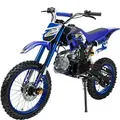 Produktbild: Actionbikes Motors Kinder Crossbike JC125 | Benzin Jungend Motorrad - Motorcross - ab 14 Jahren - Pocketbike - Dirtbike - Cross Bike (Blau) - Blau