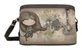 Produktbild: Anekke Real 3 Compartment Crossbody Bag M Umhängetasche Tasche Multicolor taupe