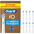 Produktbild: Oral-B Aufsteckbürsten iO Ultimative Reinigung, weiß, in briefkastenfähiger Verpackung, 8 Stück