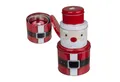 Produktbild: Out of the Blue Keksdose Metall Gebäckdose Weihnachtsmann 3er Set stapelbare Keksdose, Metall, (3-tlg), stapelbare Keksdosen Set, Gebäckdose mit Deckel