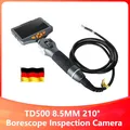 Produktbild: Teslong Endoskopkamera 8,5 mm Zwei-Wege 210° drehbares Endoskop 5,0 Zoll IP67 DE