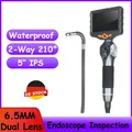 Produktbild: Teslong 6.5mm Dual Lens Two Way 210° mit Licht Endoskop Inspektionskamera DE